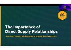 The Importance of Direct Supply Relationships CTA